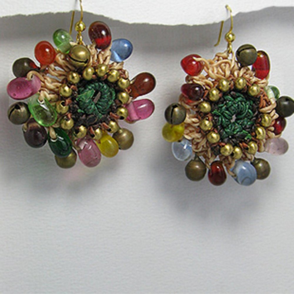 Multi color Gemstone Earrings